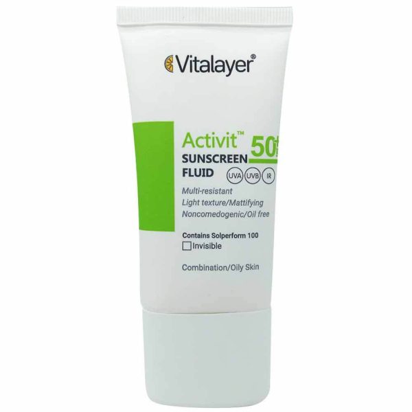 کرم ضد آفتاب پوست چرب اکتی ویت بی رنگ 50 SPF